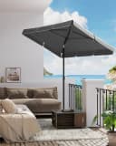 SONGMICS Sonnenschirm 200x125 cm Balkonschirm UPF 50+ Bild 1