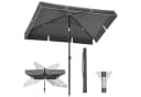 SONGMICS Sonnenschirm 200x125 cm Balkonschirm UPF 50+ Bild 2