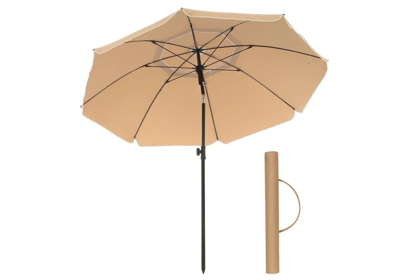 SONGMICS Sonnenschirm 160cm UPF 50+ mit Tragetasche ohne Ständer - Bild 2