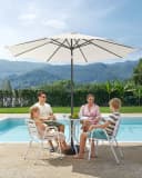 SONGMICS Sonnenschirm 300 cm UPF 50+ Kurbel Bild 1
