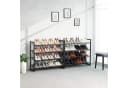 SONGMICS Schuhregal Grau/Schwarz Verstellbare Schuhablage 8 Ablagen Bild 3