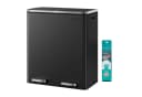 SONGMICS Mülltrennsystem Treteimer 2x30L Grau Schwarz Softclose Bild 2