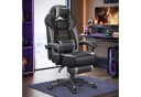 SONGMICS Bürostuhl Grau mit Fußstütze und ergonomischem Design Bild 3