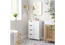 VASAGLE Badschrank mit 4 Schubladen und verstellbarer Ablage Bild 1