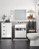 VASAGLE Badschrank mit 4 Schubladen und verstellbarer Ablage Bild 3