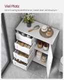 VASAGLE Badschrank mit 4 Schubladen und verstellbarer Ablage Bild 4