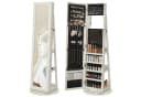 SONGMICS Schmuckschrank mit Standspiegel Weiß/Grau Bild 2