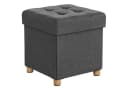 SONGMICS Sitzhocker mit Stauraum Dunkelgrau Bild 1