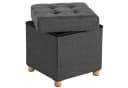 SONGMICS Sitzhocker mit Stauraum Dunkelgrau Bild 2