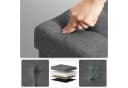 SONGMICS Sitzhocker mit Stauraum Dunkelgrau Bild 5