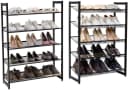 SONGMICS Schuhregal Grau/Schwarz 8-stöckig verstellbar Bild 3