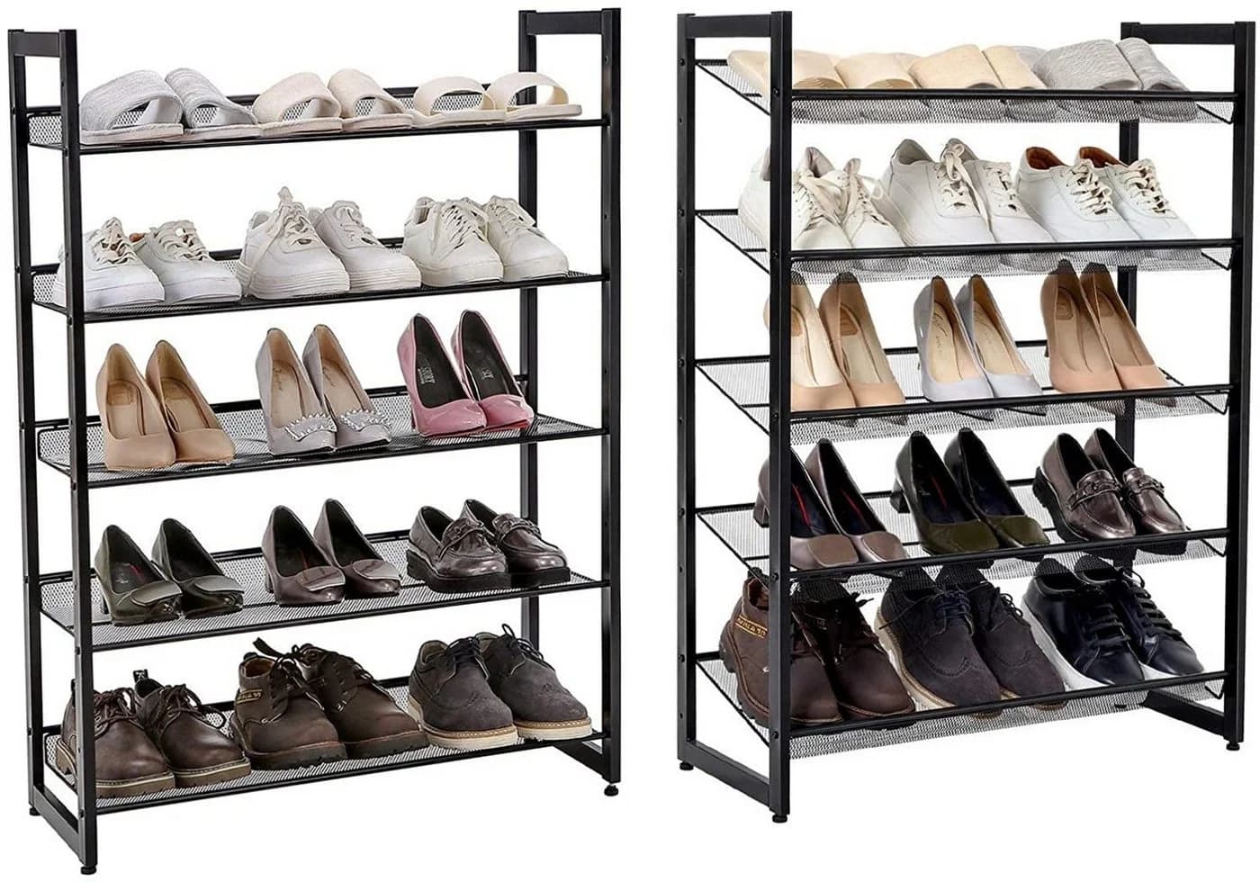 SONGMICS Schuhregal Grau/Schwarz 8-stöckig verstellbar - Bild 3