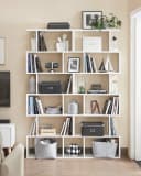 VASAGLE Bücherregal 6 Fächer Weiß Holzwerkstoff Bild 3