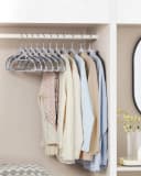 SONGMICS Kleiderbügel Kunststoff Grau 30/50er Set mit 360° Haken Bild 1