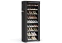 SONGMICS Stoffschrank Schuhschwarz Schwarz mit Ablagen Bild 2