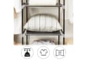 SONGMICS Kleiderschrank faltbar mit 2 Kleiderstangen Schwarz Bild 5