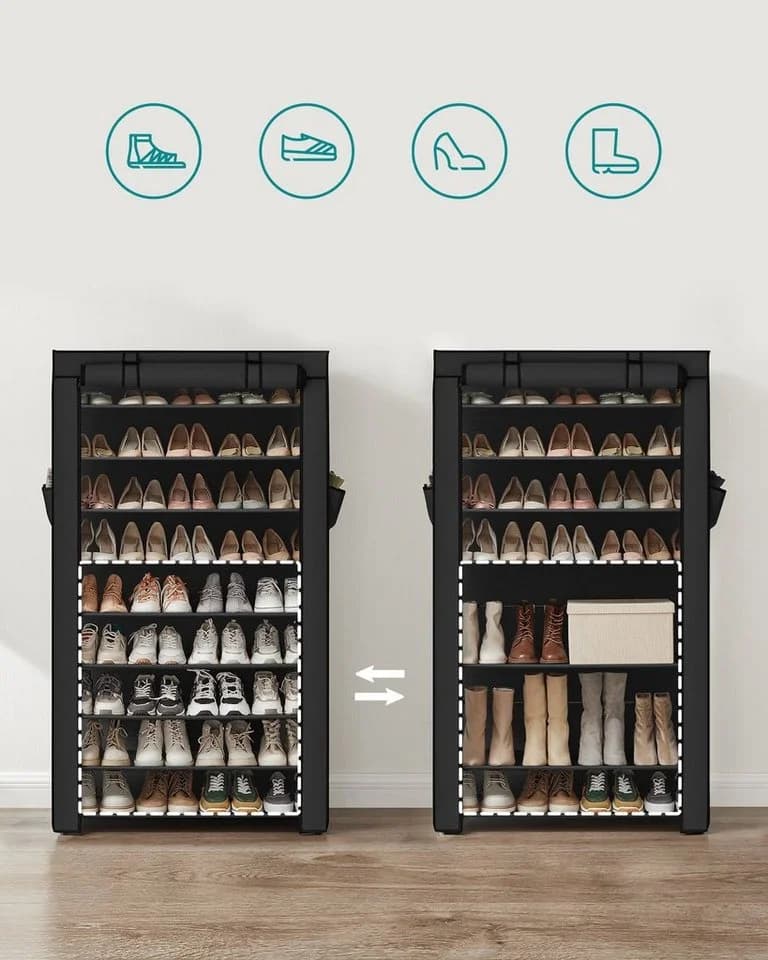 SONGMICS Schuhregal 10 Ebenen für bis zu 40 Paar Schuhe - Bild 4