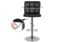 SONGMICS Barhocker LJB64B Schwarz mit Lehne höhenverstellbar Bild 3
