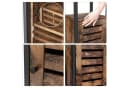VASAGLE Hochschrank Standregal mit Schrank und 3 Ablagen, Industrie-Look Bild 5