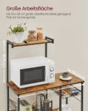 VASAGLE Küchenregal Standregal mit 6 S-Haken Bild 4