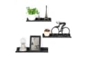 SONGMICS Wandregal 3er Set Schwarz Industrie-Design Bild 2