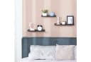 SONGMICS Wandregal 3er Set Schwarz Industrie-Design Bild 4