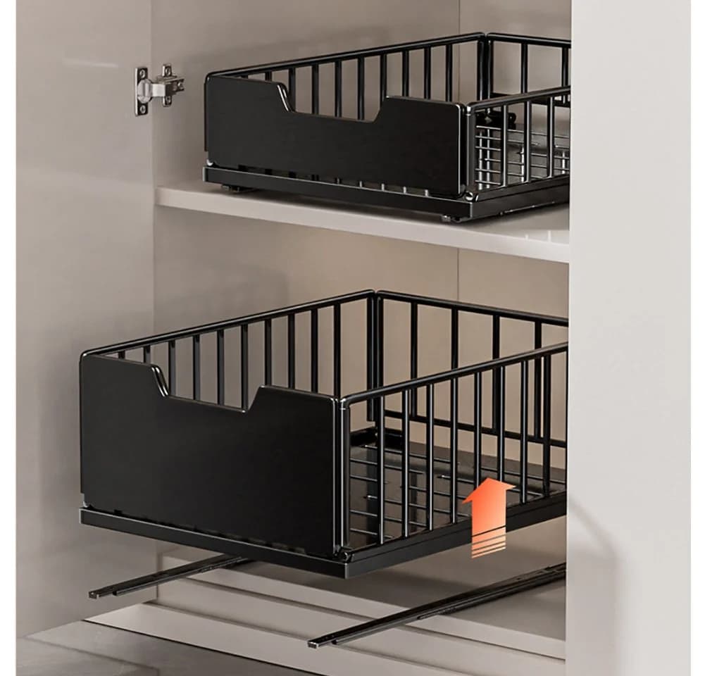 GarveeMore Küchenorganizer-Set Metall Ausziehbare Schubladen - Bild 5
