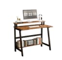 GarveeMore Computertisch mit Monitorständer und Regal Braun Bild 2