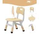 GarveeMore Kindersitzgruppe Kinderstuhl Set 3-stufig Höhenverstellbar Gelb Bild 3