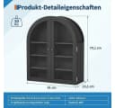 GarveeMore Hängeschrank mit Acryltüren und verstellbaren Regalen Bild 1