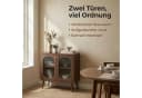 GarveeMore Sideboard mit 2 Glastüren Braun Glas Massivholz Bild 3