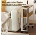 GarveeMore Klappbarer Schreibtisch mit Spanplattenplatte und Metallgestell Bild 5