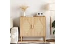 GarveeMore Sideboard aus Rattan mit Stauraum, dekorative Doppeltür-Schränke, 80x35x79cm Bild 2
