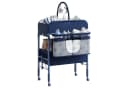 GarveeMore Wickeltisch Höhenverstellbar Klappbar Blau mit Rollen & Schubladen Bild 2