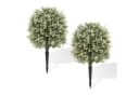 GarveeMore Künstliche Boxwood Topiary Ball 2er Set mit Erdstab Bild 2