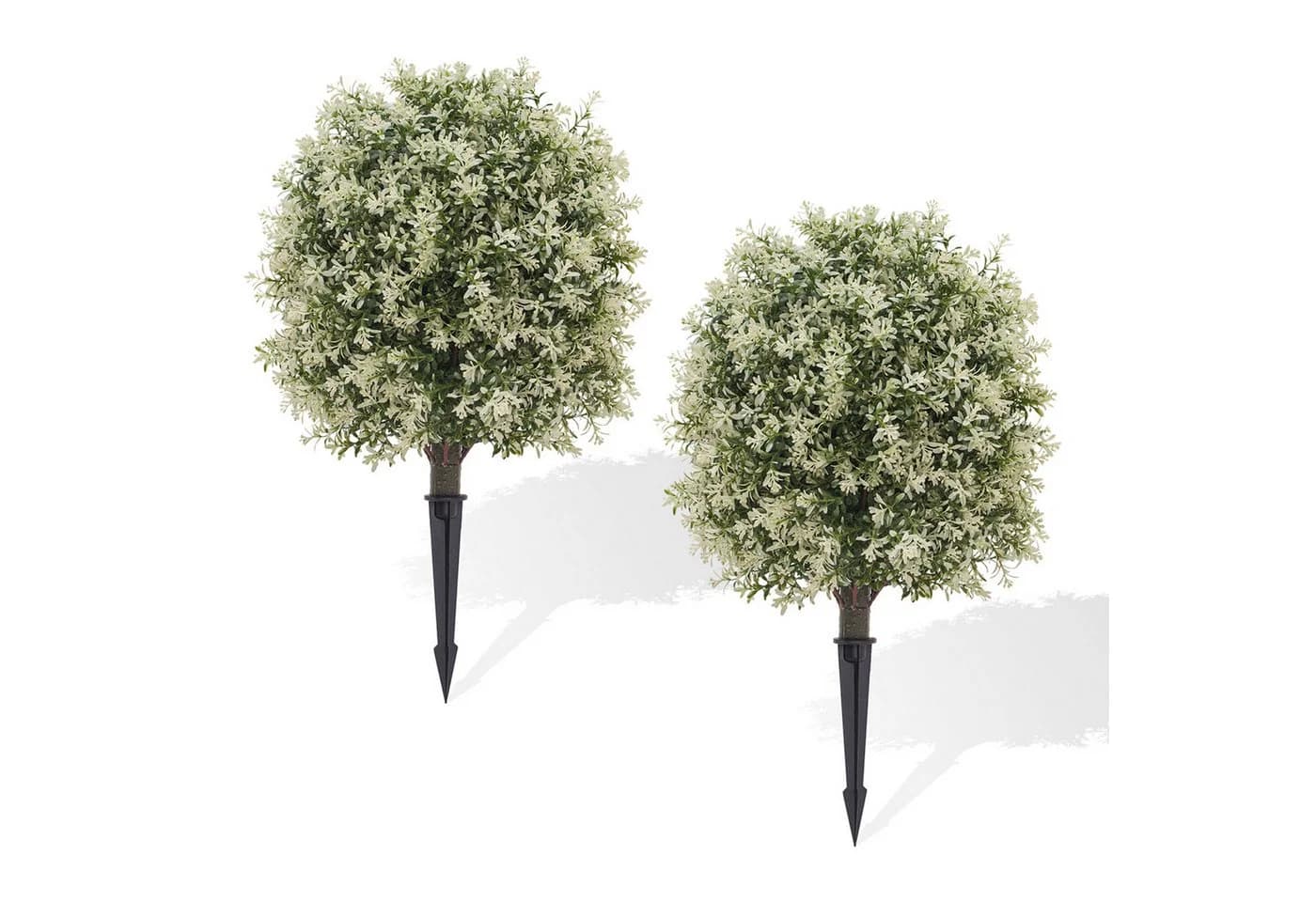 GarveeMore Künstliche Boxwood Topiary Ball 2er Set mit Erdstab - Bild 2