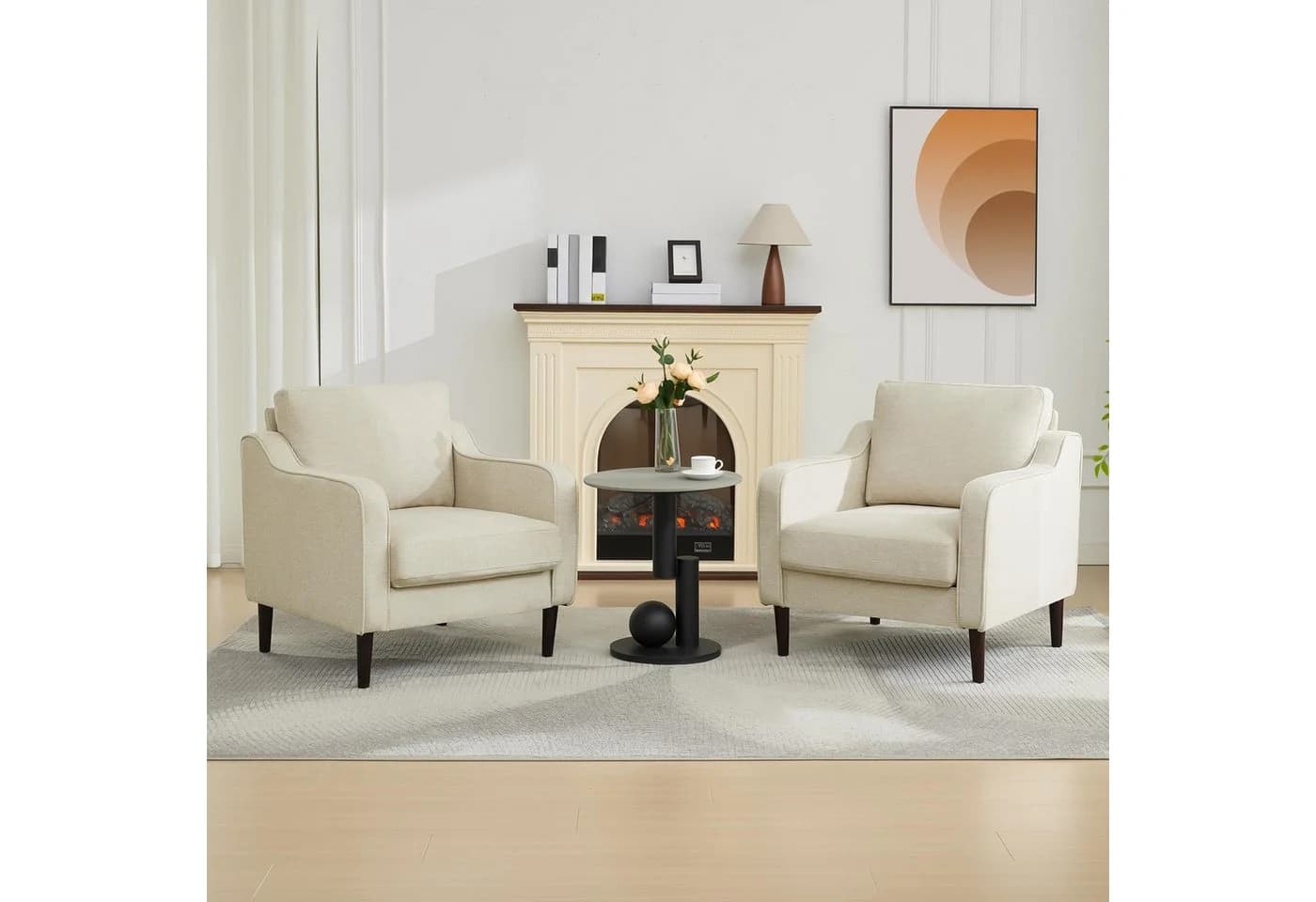 GarveeMore Schlafsofa Akzentstuhl Bequem Wohnzimmer Lese Sessel