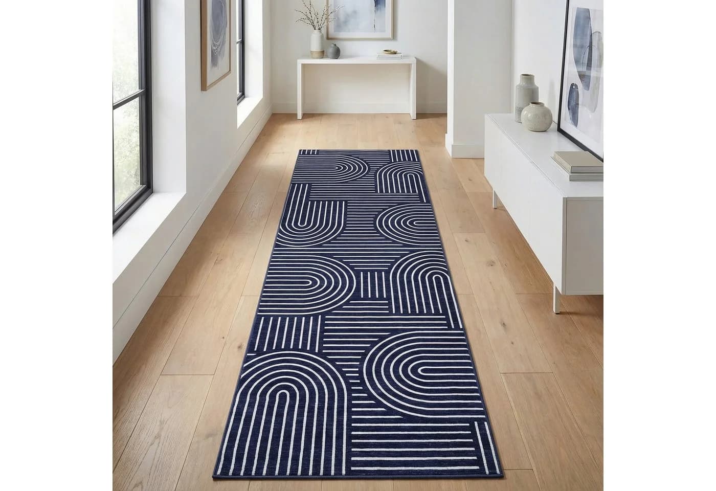 GarveeMore Teppich Rhythmus und Prosodie, Geometrisches Design, Rechteckig - Bild 2