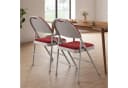 GarveeMore Klappstuhl Gästestuhl 6er Set Weiß Bild 1