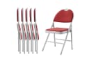 GarveeMore Klappstuhl Gästestuhl 6er Set Weiß Bild 2