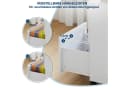 GarveeMore Aktenschrank Rollcontainer 3 Schubladen Weiß Massivholz Bild 5