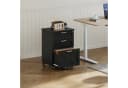 GarveeMore Aktenschrank Rollcontainer 3 Schubladen Schwarz Bild 1