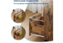 GarveeMore Aktenschrank Rollcontainer 3 Schubladen Braun Massivholz Bild 5