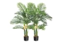Kunstbaum 2er-Set Kunstpalme Künstliche Palme Kunstpflanzen 122/152cm, GarveeMore Bild 2