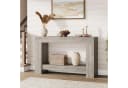 GarveeMore Konsolentisch 2-stufig Grau Holz Bild 2