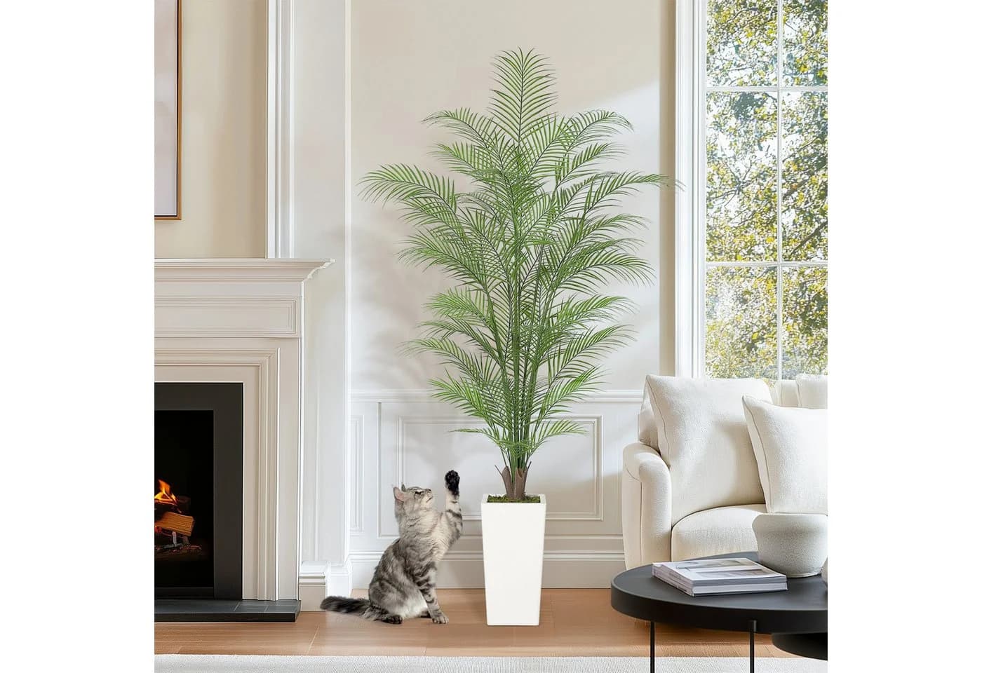 GarveeMore Künstliche Palme Deko Grün 183 cm