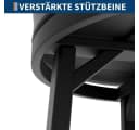GarveeMore Barhocker 4er Set Schwarz PU-Leder 360° Drehbar Bild 5