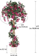GarveeMore Künstliche Bougainvillea Kunstbaum Rosa 182 cm Bild 3
