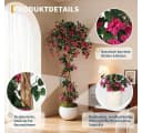 GarveeMore Künstliche Bougainvillea Kunstbaum Rosa 182 cm Bild 5