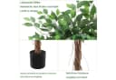 GarveeMore Künstlicher Ficus-Baum 122 cm Grün mit Zementtopf Bild 3